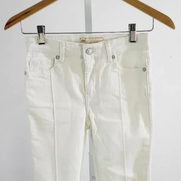 FREE PEOPLE Del Wray Step Hem Skinny Jeans Sz 24 - Picture 2 of 9